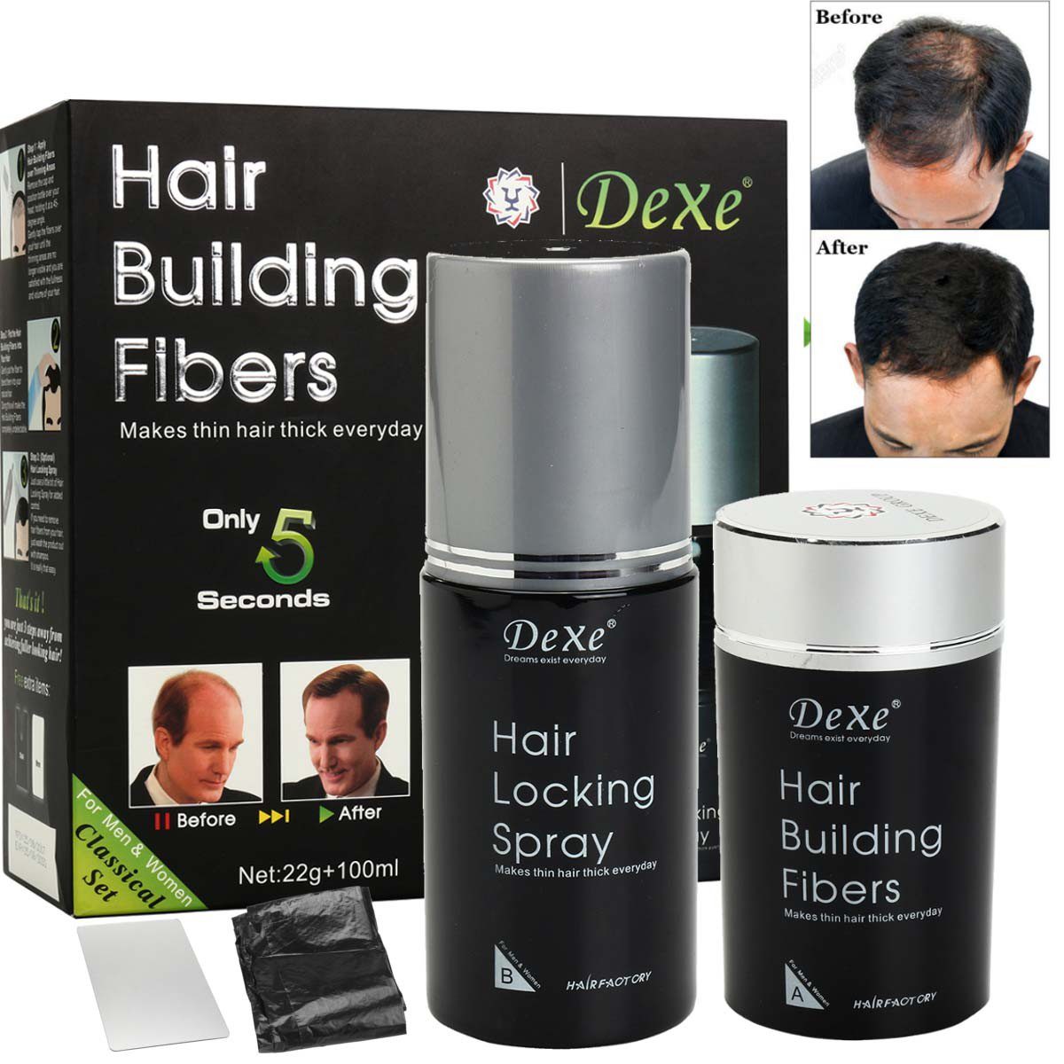 Dexe Fibers Densificateur de cheveux