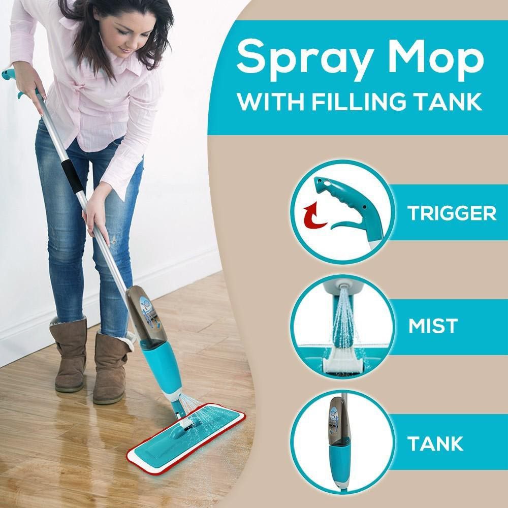 Healthy Spray Mop - Balai Lave Sol avec Vaporisateur