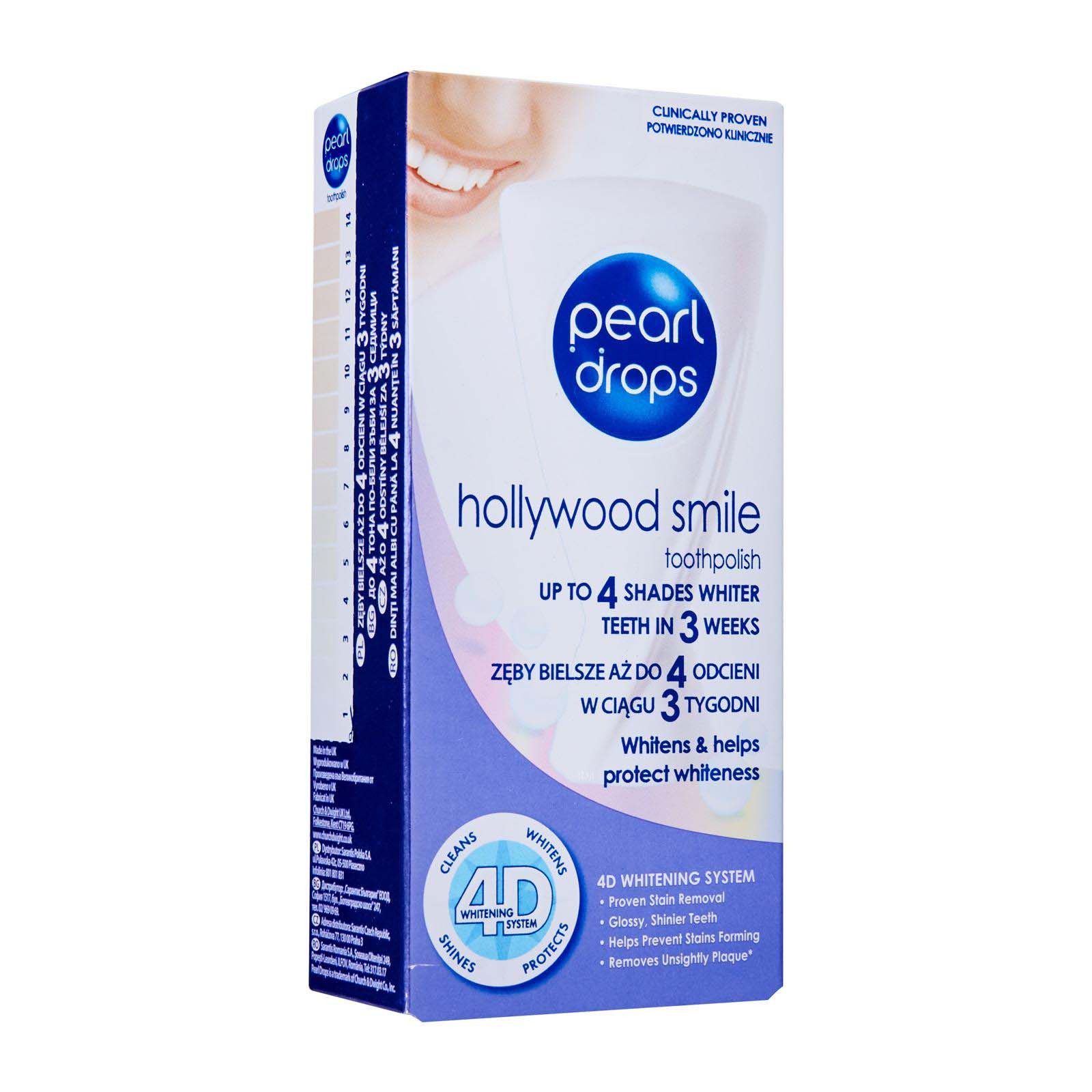 Dentifrice blanchissant de Pearl Drops Hollywood Smile 50ml