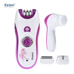 Kemei KM – 3066 Appareil d'épilation multifonctionnel et nettoyant pour le visage 6 en 1