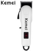 Kemei KM-809A Tondeuse à Cheveux Rechargeable avec LCD Moniteur