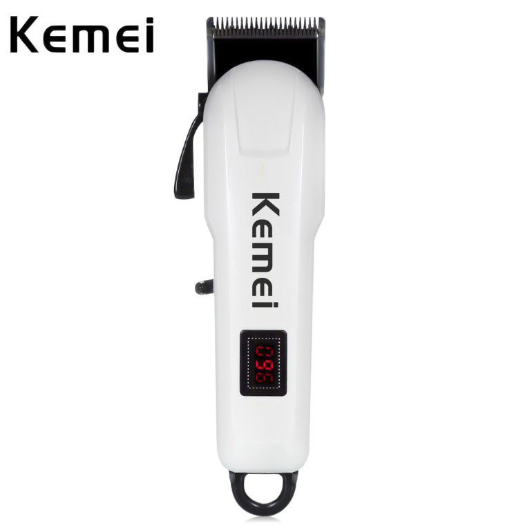 Kemei KM-809A Tondeuse à Cheveux Rechargeable avec LCD Moniteur