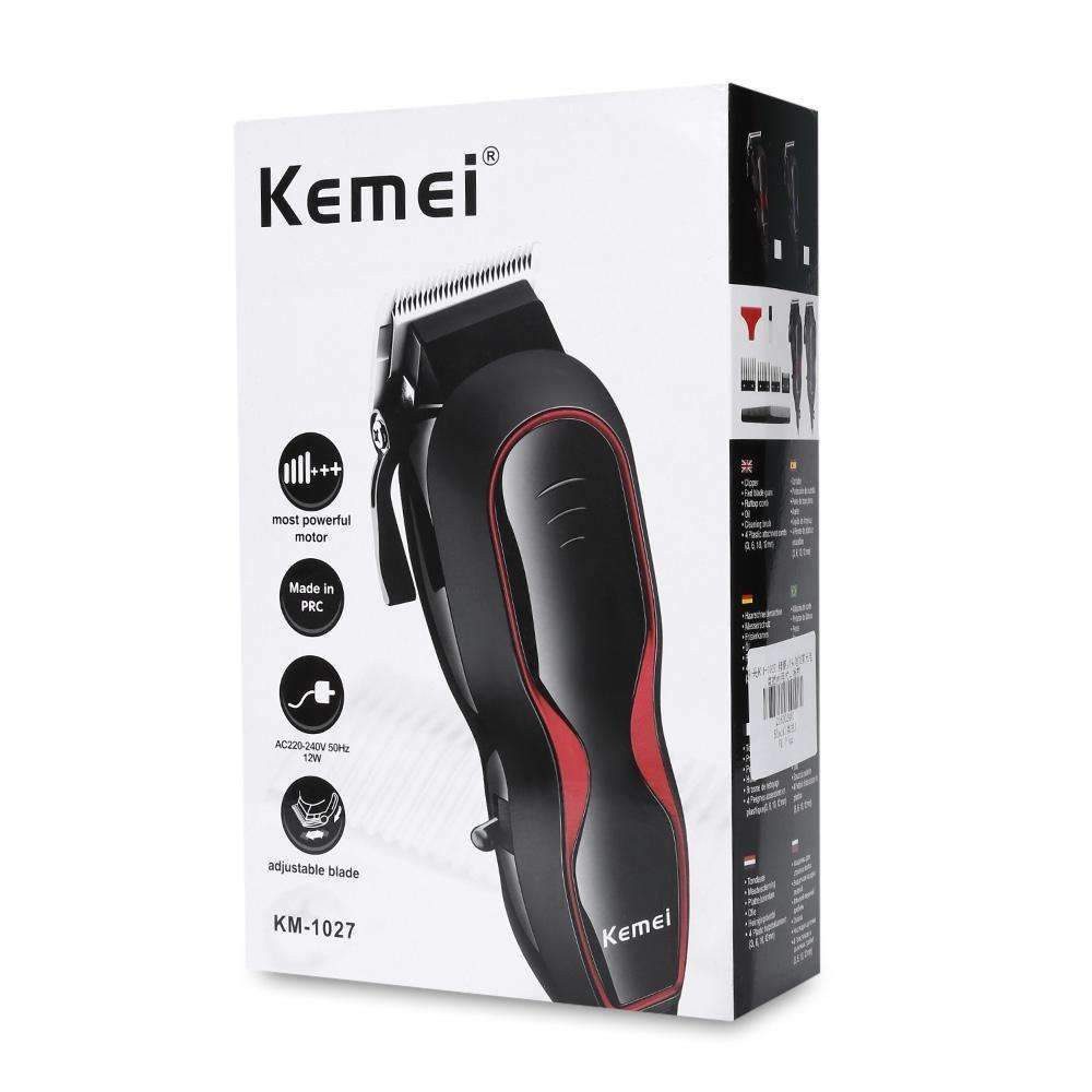 Kemei KM-1027 Tondeuse à cheveux électrique réglable avec peigne