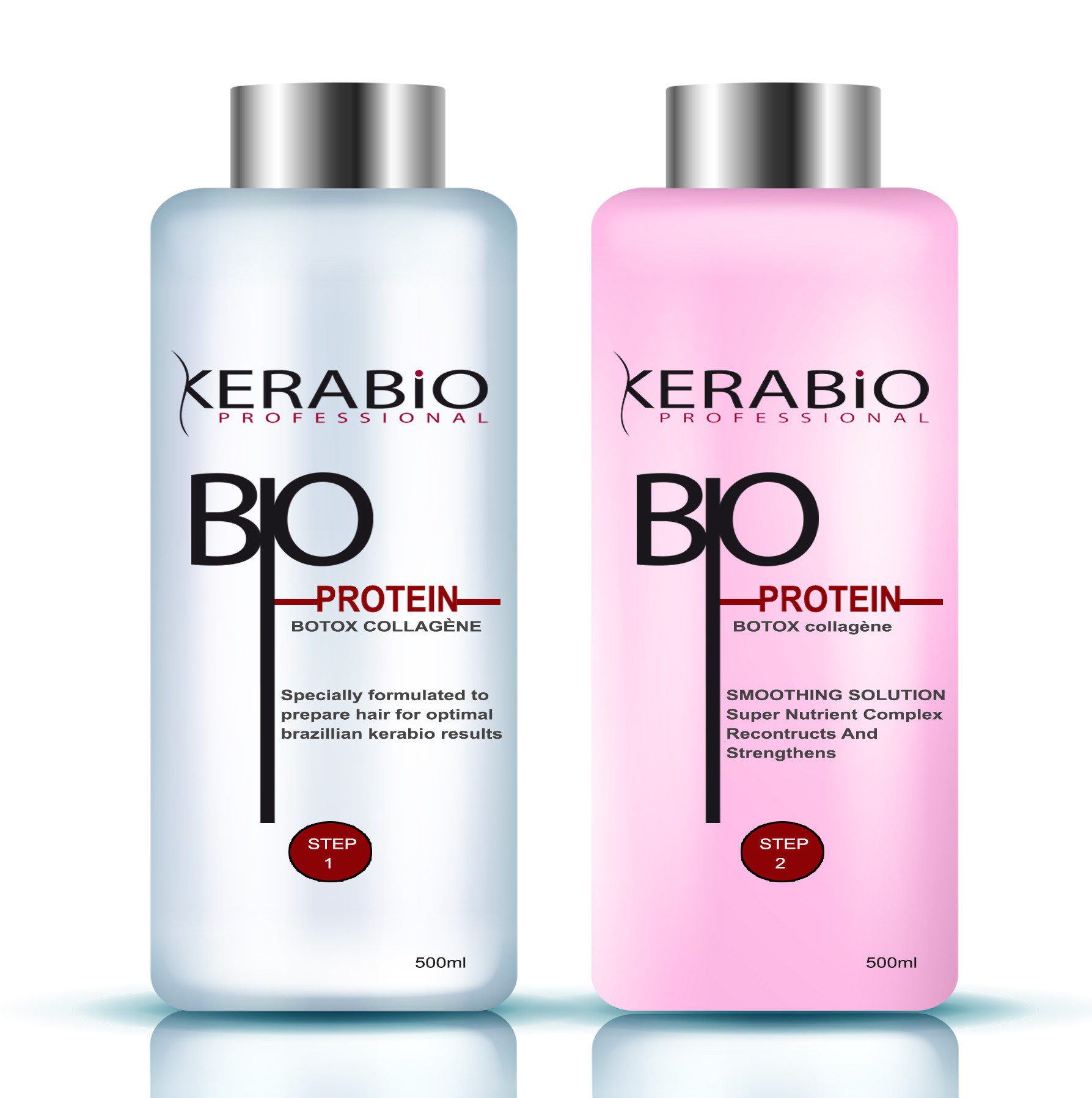 KERABIO Traitement Botox Lissage brésilien à la proteine - 2 x 500ml