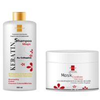Pack Kératine – Shampooing (500ml) + Masque (300ml) de Hairsave Pour Cheveux colorés et méchés