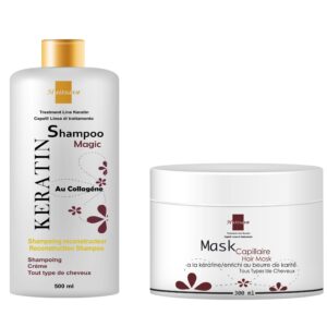 Pack Kératine – Shampooing (500ml) + Masque (300ml) de Hairsave Pour tout type de cheveux