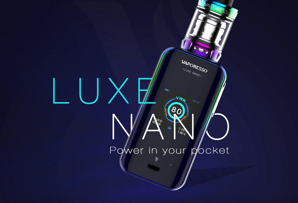Cigarette électronique originale LUXE Nano de Vaporesso avec 3.5 ml/2 ml SKRR-S Mini réservoir 2500 mah