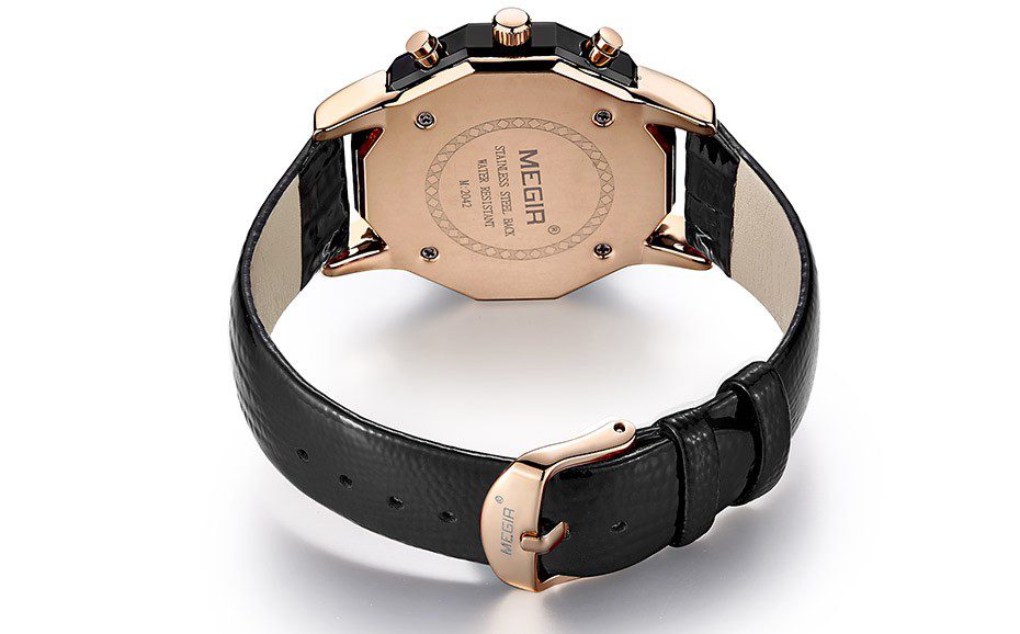 Montre à Quartz Femme - Cadran 1.7x2 Cm - Bracelet Cuir - Couleurs Doré, Bleu, Multicolore - Cadeau Élégant