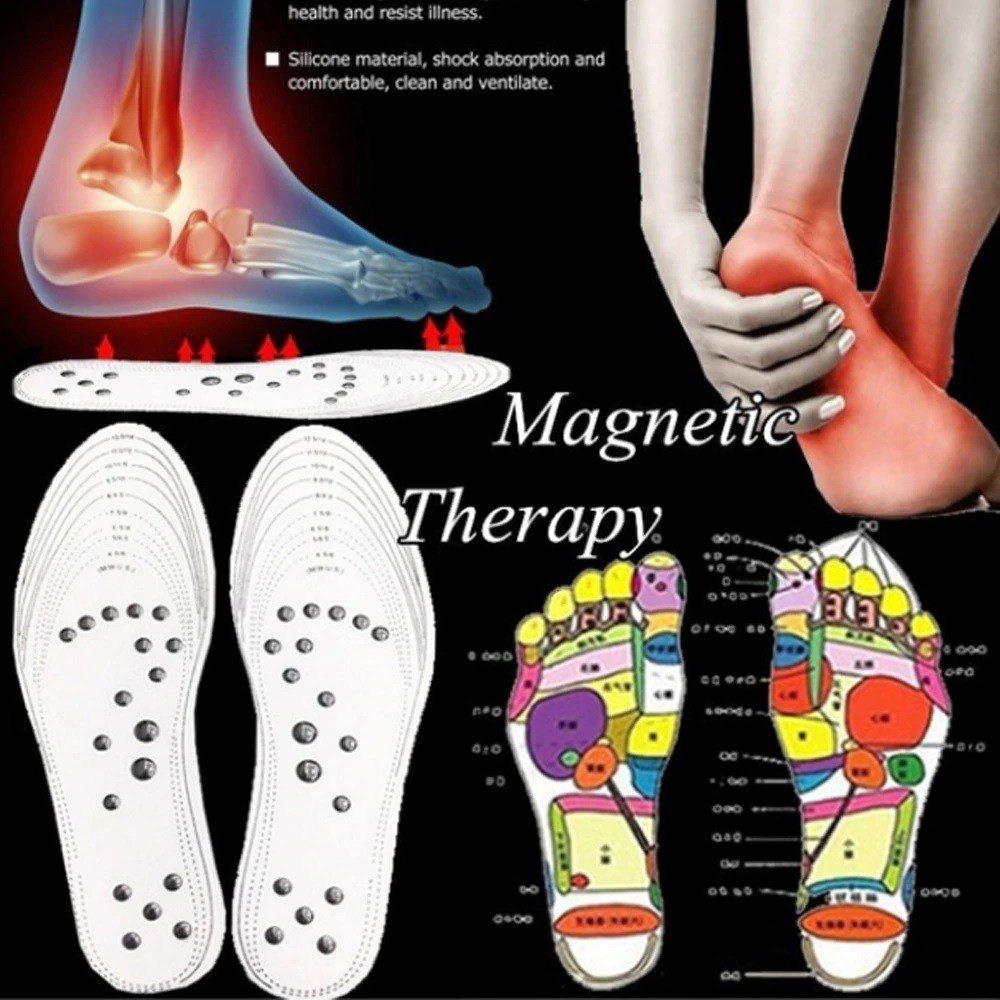 Semelles magnétiques soulagement de fatigue et massage des pieds
