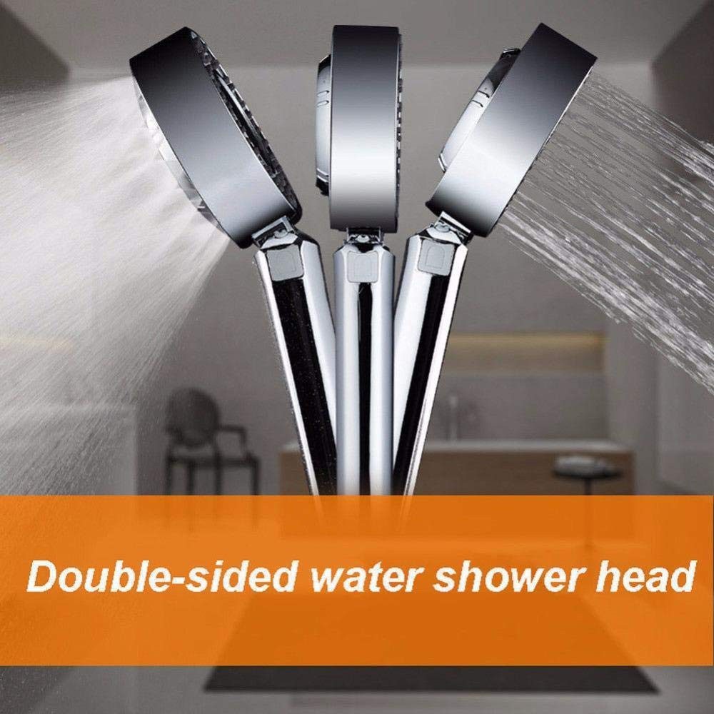 Pommeau de douche double face, jet de gel haute pression douchette buse haute qualité pour salle de bain