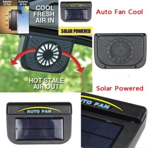 Ventilateur Solaire Vehicule pour Fenêtre Fan Auto