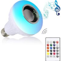 Bluetooth Speaker LED Ampoule, Enceinte 12W