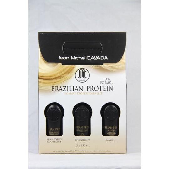 Kit Lissage Brésilien Sans Formol 0% 150 ml X 3 - JEAN MICHEL CAVADA