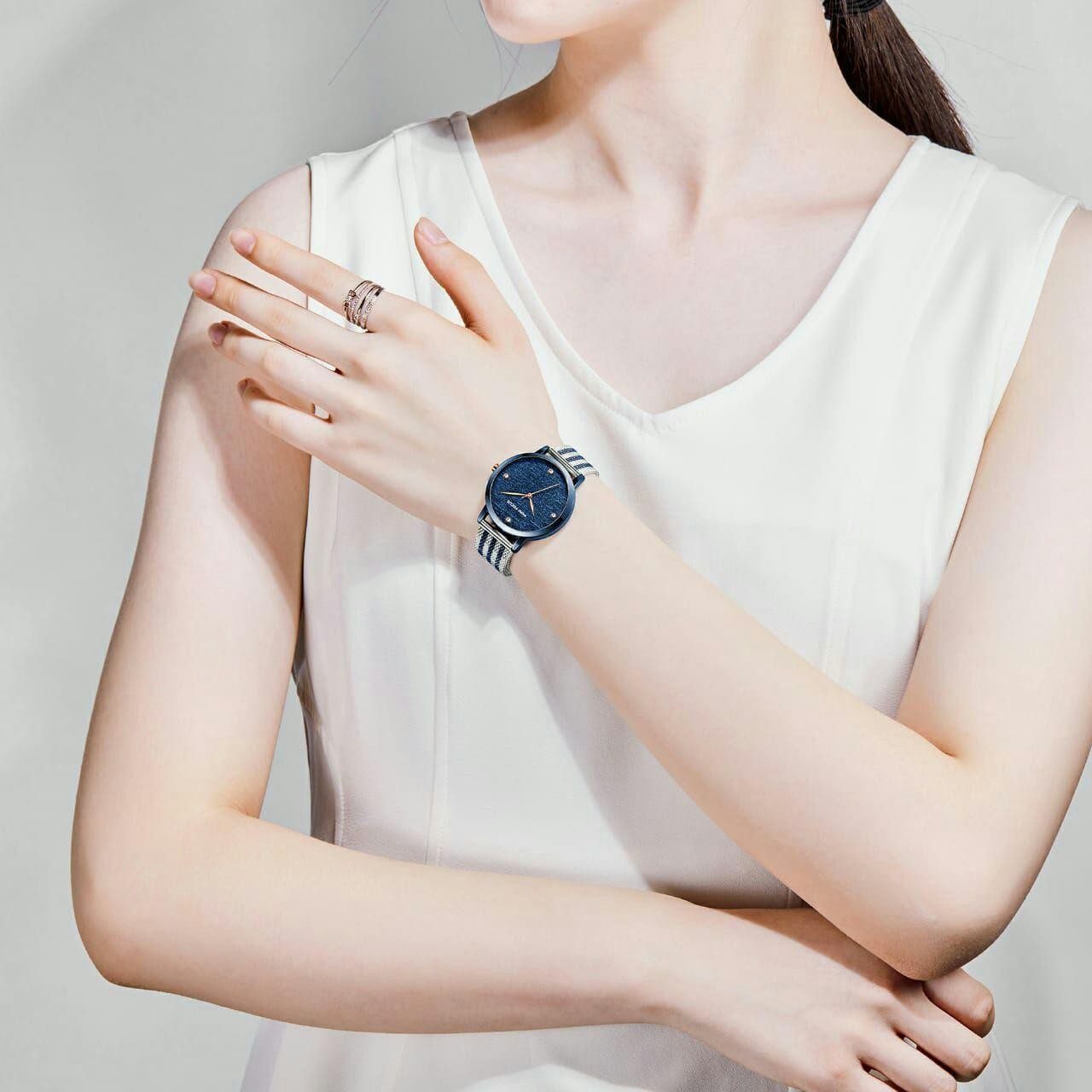 MINI FOCUS MF0329L Bleu Montre Pour Femme marque de luxe mode décontracté Montre à Quartz