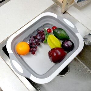 Planche à découper flexible démontable multifonctionnelle lavage fruits légumes