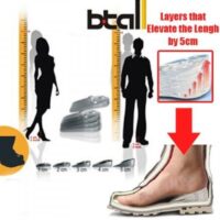 Btall - Semelles Chaussures pour Grandir - Invisibles - Jusqu'à 5cm de taille en plus