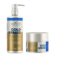 Gold Xpress Traitement Soins à domicile Shampoing 480ml + Masque 250ml Pour cheveux sec de Salvatore