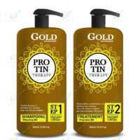Kit Lissage PROTIN THERAPY (2 x 500 ml - 5 à 10 applications) de Gold Haircare