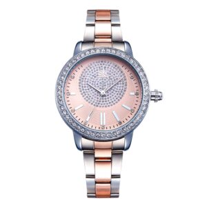 SK Shengke K0075 Rose Gold marque de luxe Femmes montres à Quartz de étanche