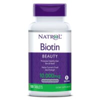 Natrol Biotine Force Maximale 10000mcg, 100 comprimés Made in USA