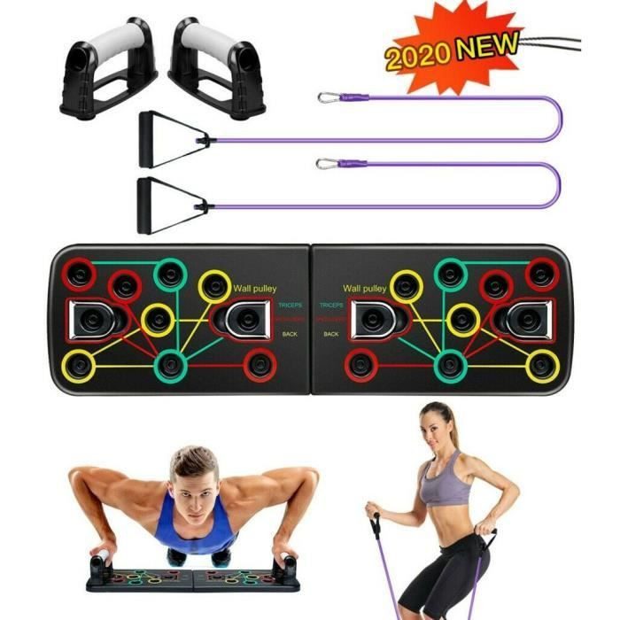 Push up soutien équipement de fitness masculin et féminin, Planche d'entraînement multifonctionnelle à corde