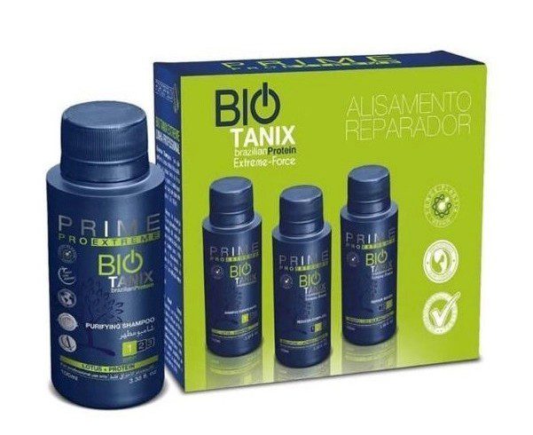 Lissage Brésilien Au Tanin Sans Formol Prime Bio Tanix 3 x 100 ml