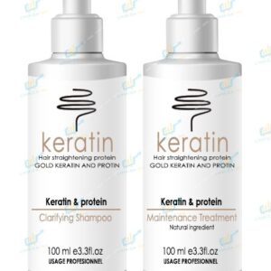 Kit Lissage Gold Keratin Protein Hair Straightening (2 x 100 ml)