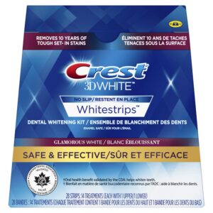 Crest 3D Effet Professionnel - Bandes Blanchissantes de dents Blanc éblouissant - 14 sachets (28 bandes)