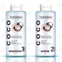 KERABIO Traitement Lissage brésilien à la Kératine huile de Coco et Biotin - 2 x 500ml