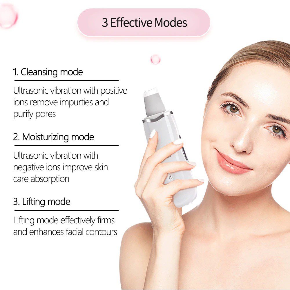 MUYE 8815 Épurateur de peau à ultrason, machine de lifting et de nettoyage en profondeur du visage