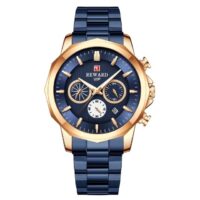 REWARD RD81063M Bronze Bleu Montre à Quartz pour homme chronographe