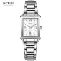 MEGIR 1079 Argent montre Bracelet de luxe pour femmes