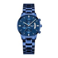 NIBOSI 2309 Bleu montre à Quartz pour femmes, nouvelle mode, chronographe lumineux