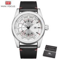 MINI FOCUS MF0168G Blanc – montre bracelet à Quartz pour hommes