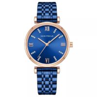 MINI FOCUS MF0335L Bleu Montre Femmes bracelet en acier inoxydable montre à Quartz mode