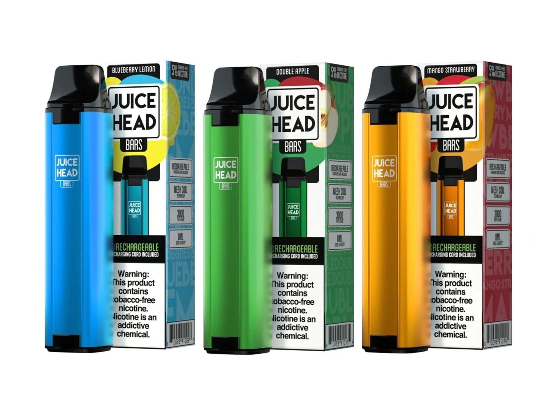 E-Cigarette Jetable Juice Head 3000 Taffs