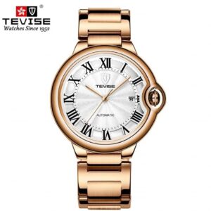 TEVISE T842C bronze montre de luxe pour hommes, mécanique, automatique, étanche, de marque supérieure
