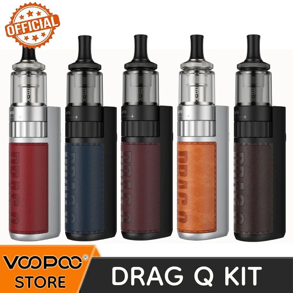 VOOPOO – Cigarette électronique Drag Q, Kit officiel, batterie 1250mAh, Mod 25W et 3.5ml, dosette ITO