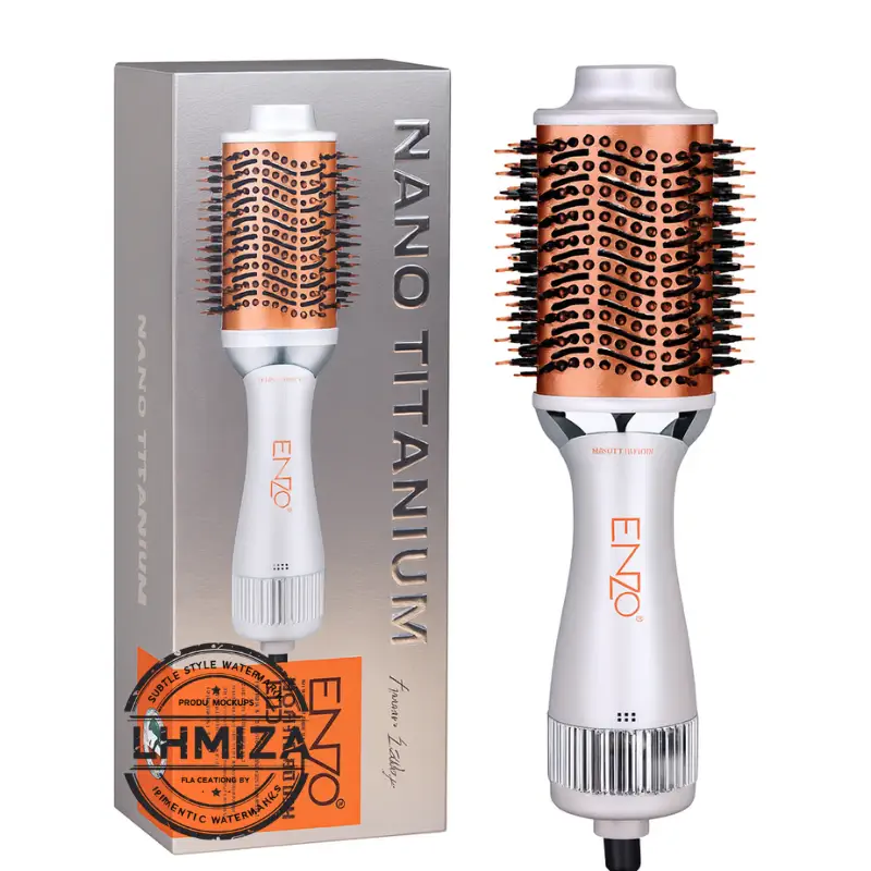 Brosse Chauffante One Step ENZO Nano Titanium 1500W EN 4139 LHMIZA 