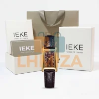 Montre Femme IEKE Rectangulaire Bracelet Effet Croco