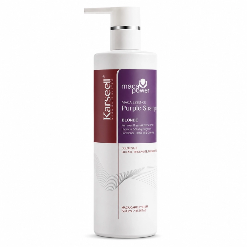 Karseell Purple Shampoo Maca Power – Shampoing Violet 500ml