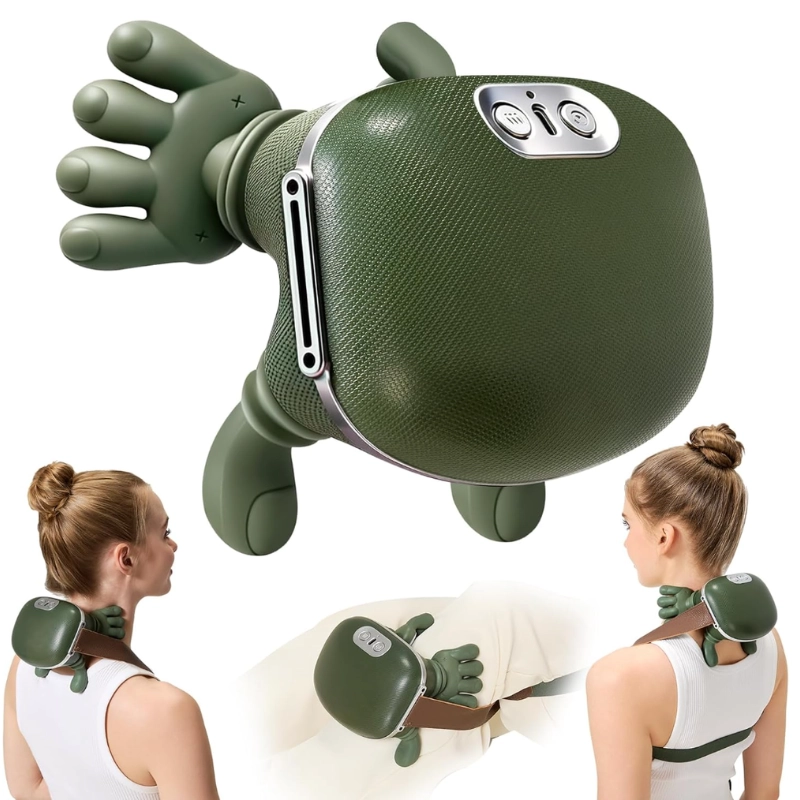 Masseur Nuque et Épaules Chauffant – Pétrissage Sans Fil