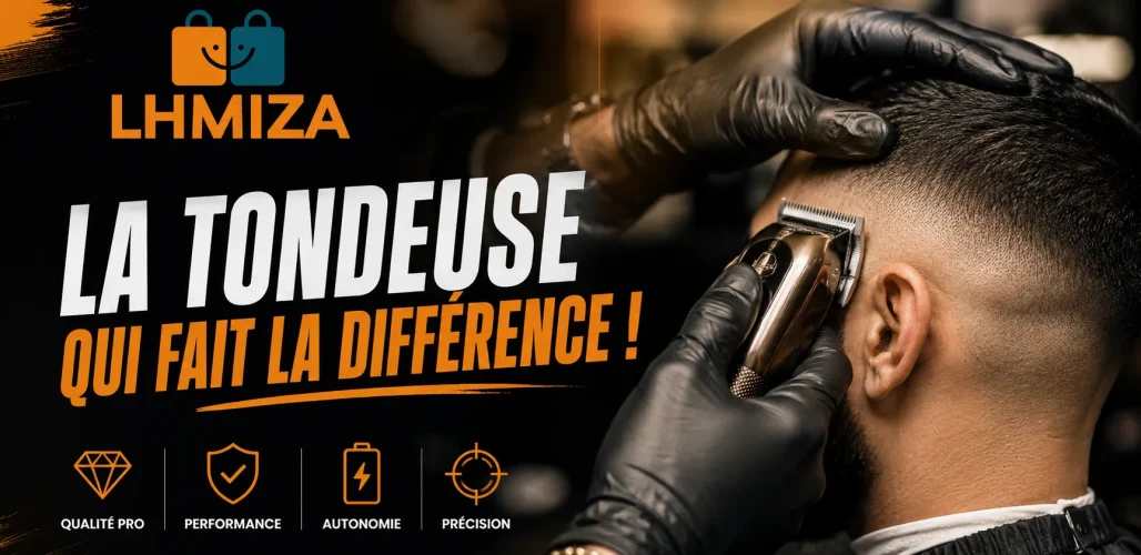 Tondeuse professionnelle utilisée par un barbier au Maroc