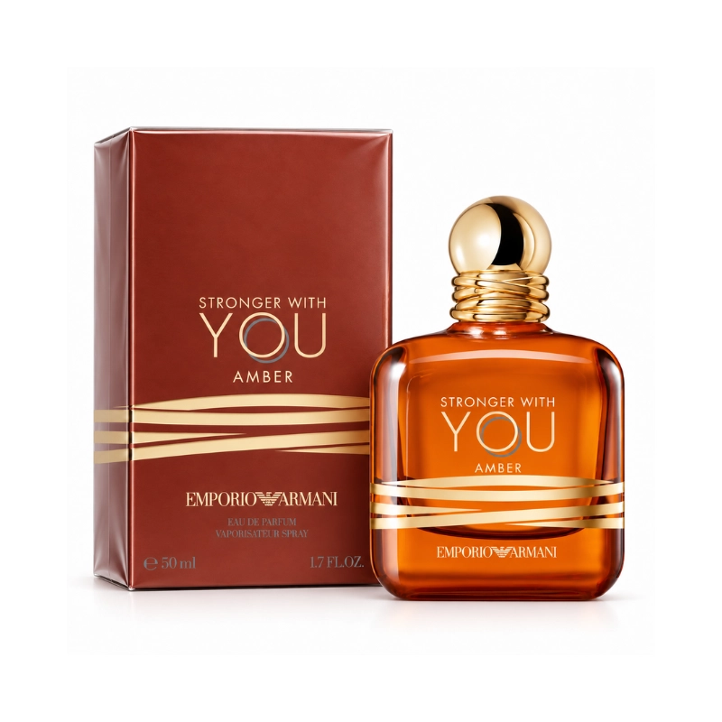 Stronger With You Amber, parfum mixte Emporio Armani, flacon rond