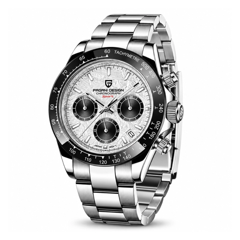Montre Pagani Design PD-1644 chronographe cadran météorite bracelet acier