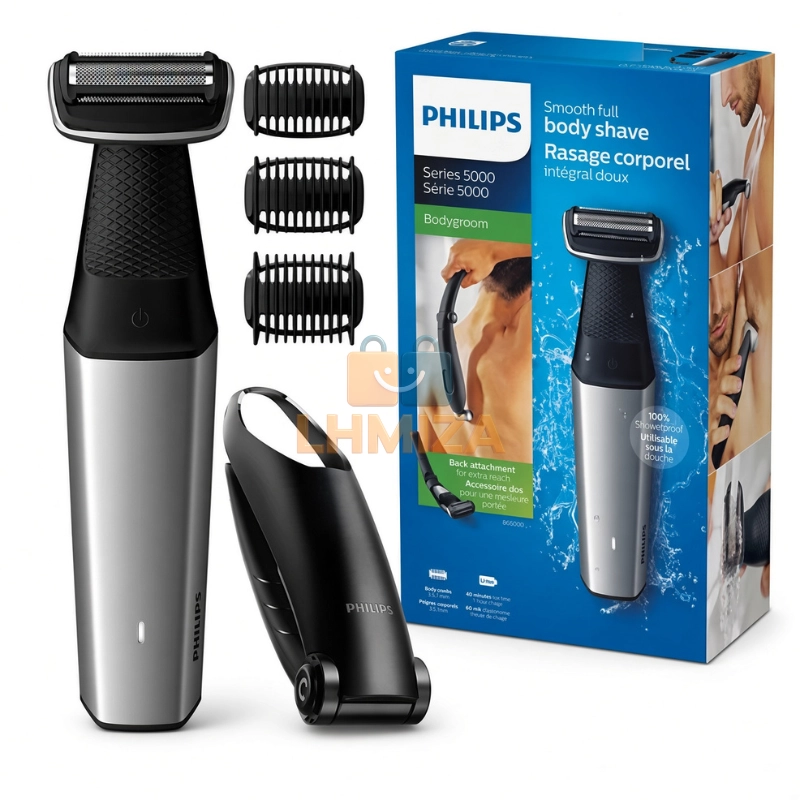 Rasoir corps Philips Bodygroom 5000 BG5020 avec accessoire dos et trois sabots